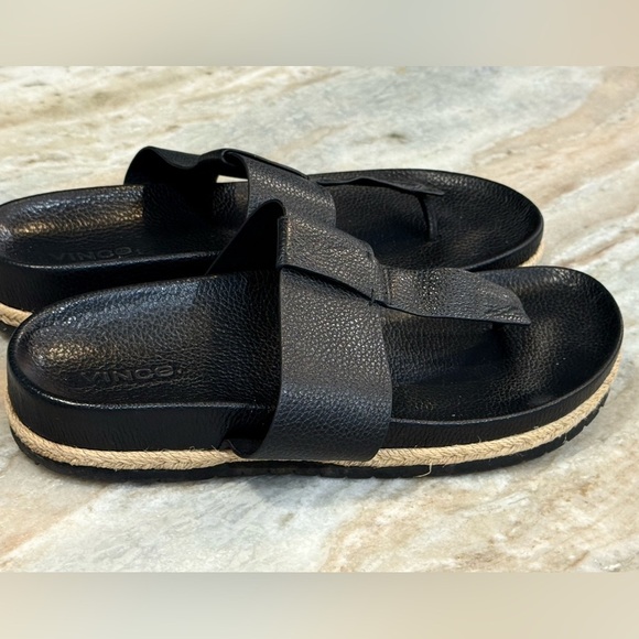 Women’s VINCE Avani black leather sandals- Size 8.5 - Picture 6 of 9